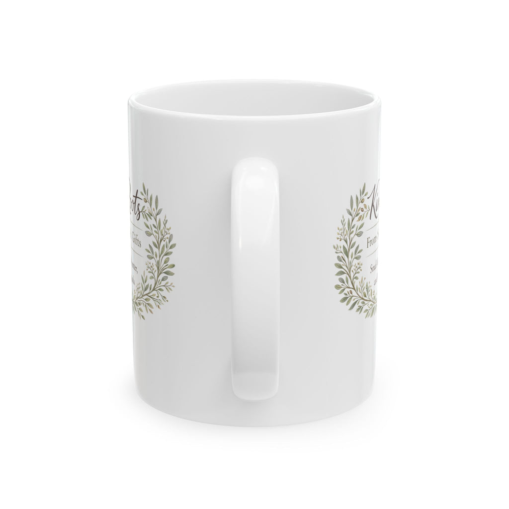 Kindred Roots Bakery Ceramic Mug — Rustic Farmhouse Coffee Cup (11oz & 15oz)
