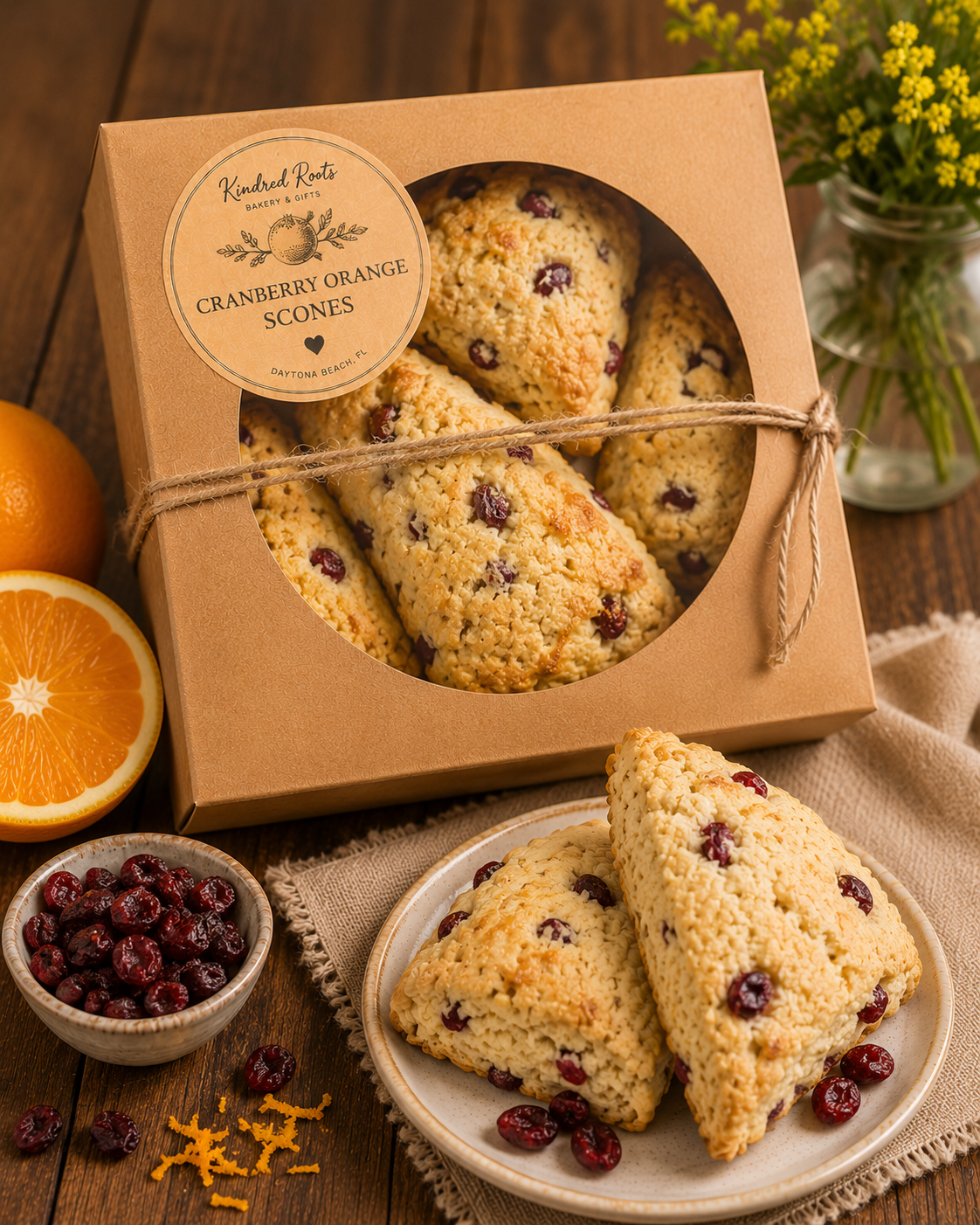 Cranberry Orange Scone