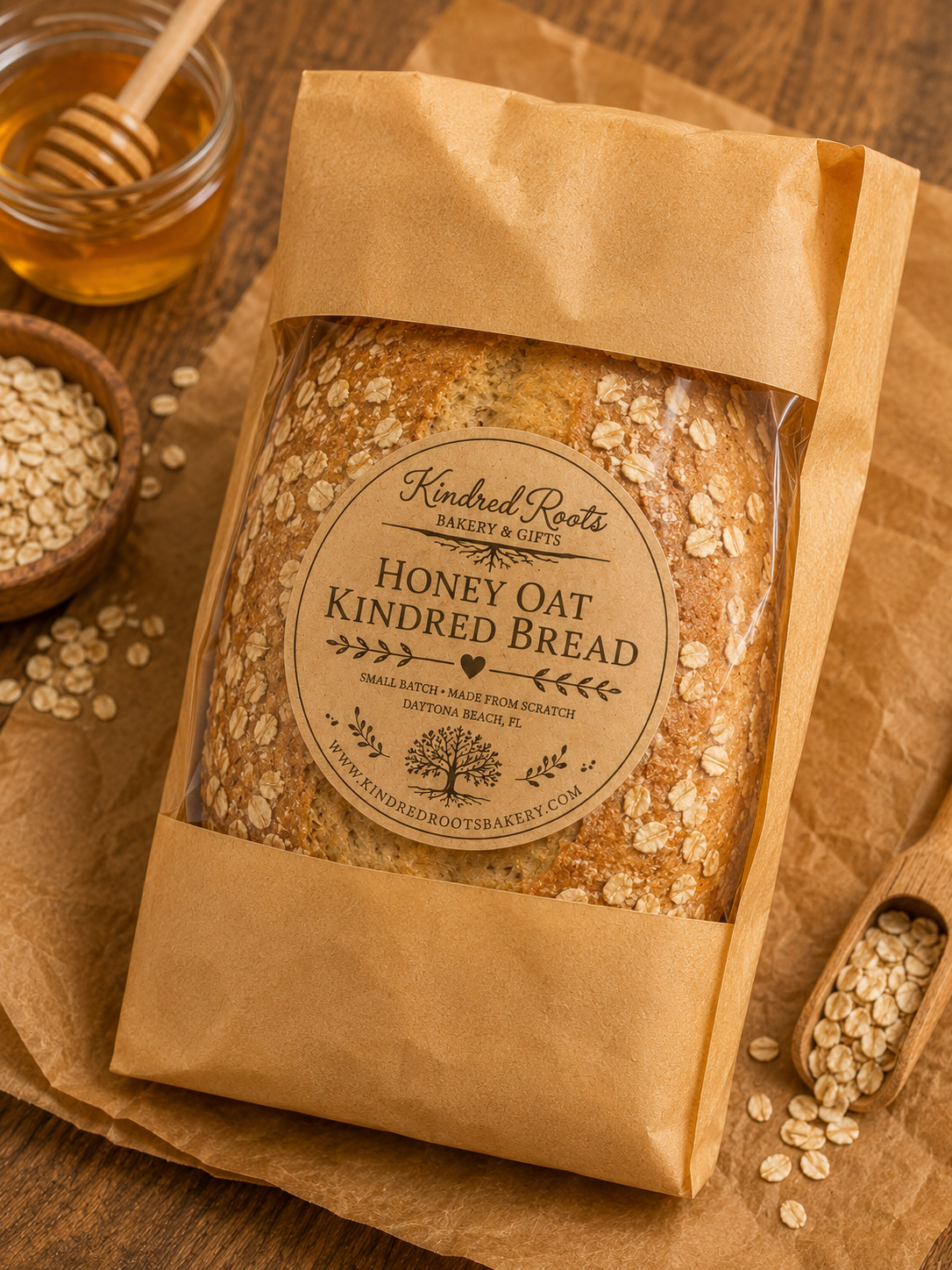 Honey Oat Artisan Bread