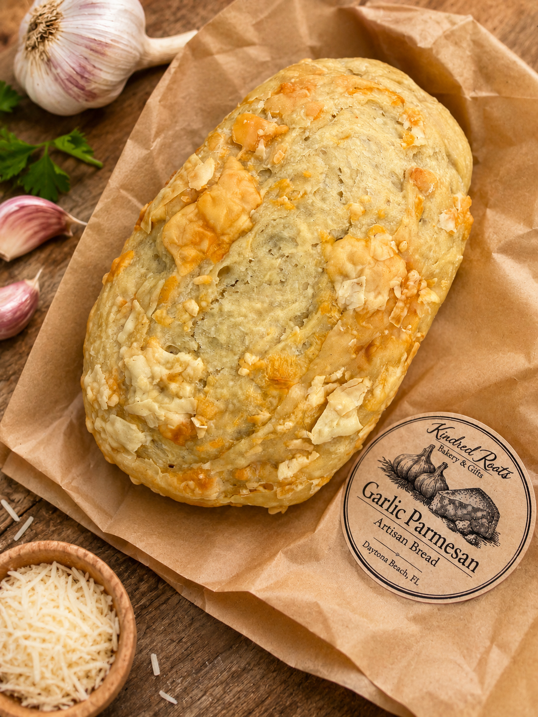 Garlic Parmesan Artisan Bread