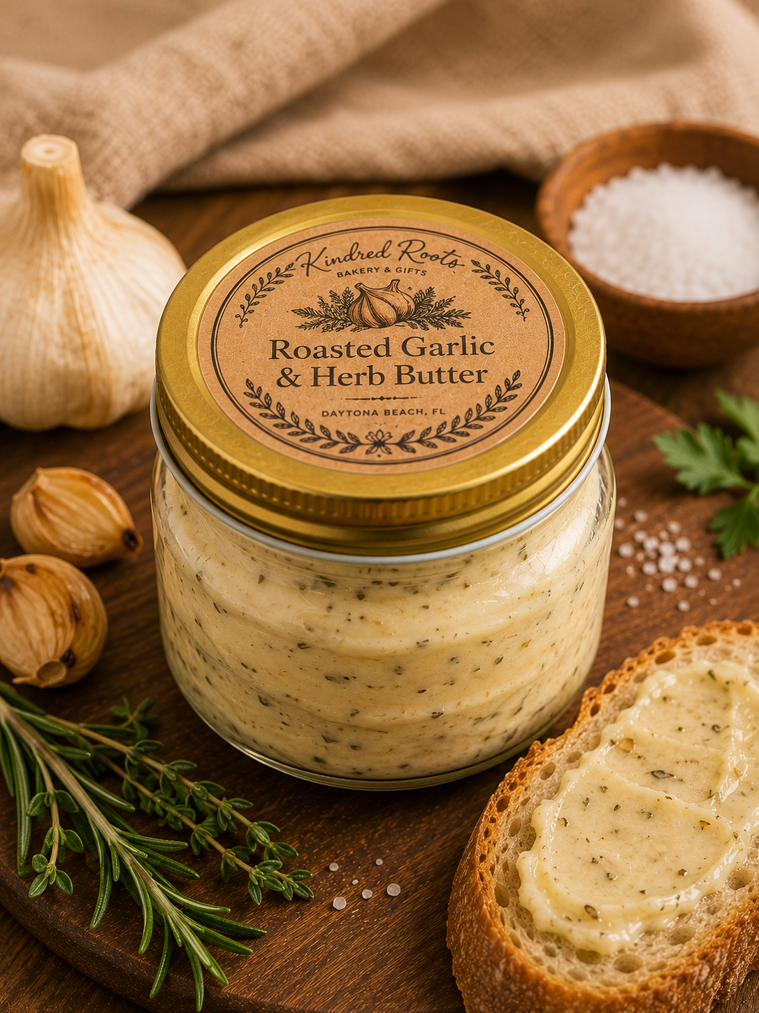 Roasted Garlic & Herb Butter